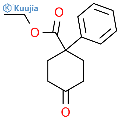 Ethyl 4-oxo-1-phenylcyclohexanecarboxylate structure