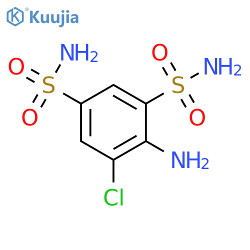 4-Amino-5-chloro-1,3-benzenedisulfonamide structure