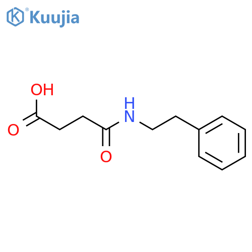 4-oxo-4-(2-phenylethylamino)butanoic Acid structure
