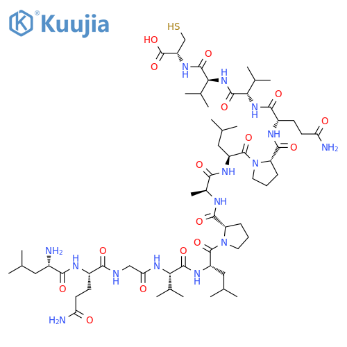L-Cysteine,L-leucyl-L-glutaminylglycyl-L-valyl-L-leucyl-L-prolyl-L-alanyl-L-leucyl-L-prolyl-L-glutaminyl-L-valyl-L-valyl- structure