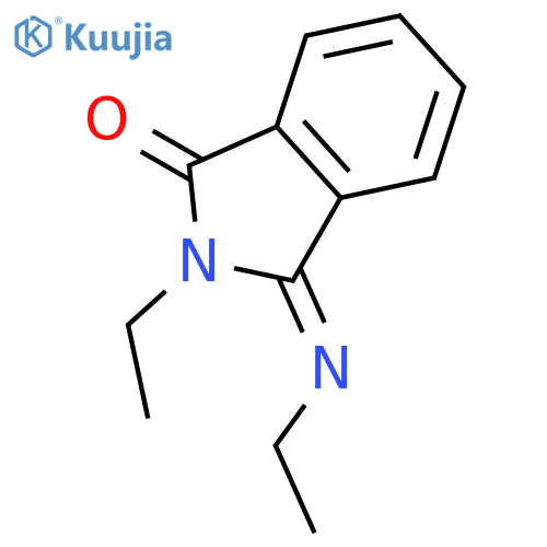 1H-Isoindol-1-one, 2-ethyl-3-(ethylimino)-2,3-dihydro- structure
