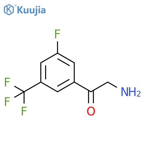 2-amino-1-3-fluoro-5-(trifluoromethyl)phenylethan-1-one structure