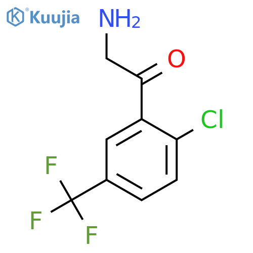 2-amino-1-2-chloro-5-(trifluoromethyl)phenylethan-1-one structure