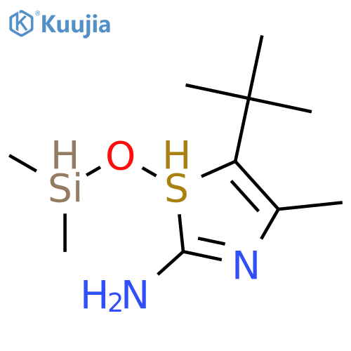 2-Amino-5-tert-butyldimethylsilyloxy-methyl-thiazole structure