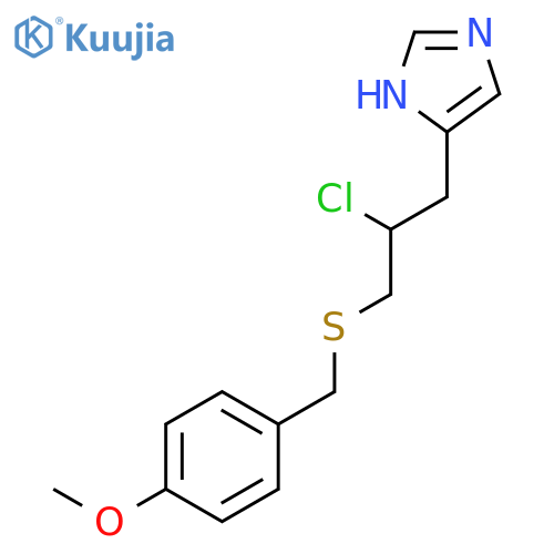 1H-Imidazole, 4-[2-chloro-3-[[(4-methoxyphenyl)methyl]thio]propyl]- structure