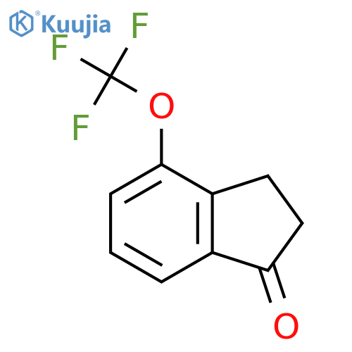 1H-Inden-1-one, 2,3-dihydro-4-(trifluoromethoxy)- structure