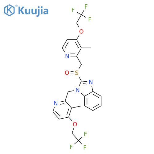 N-3-Methyl-4-(2,2,2-trifluoroethoxy)-2-pyridinylmethyl Lansoprazole structure