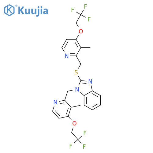 N-3-Methyl-4-(2,2,2-trifluoroethoxy)-2-pyridinylmethyl Lansoprazole Sulfide structure