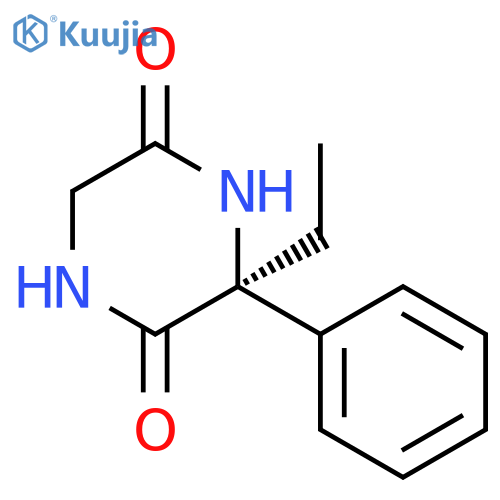 2,5-Piperazinedione, 3-ethyl-3-phenyl-, (S)- structure