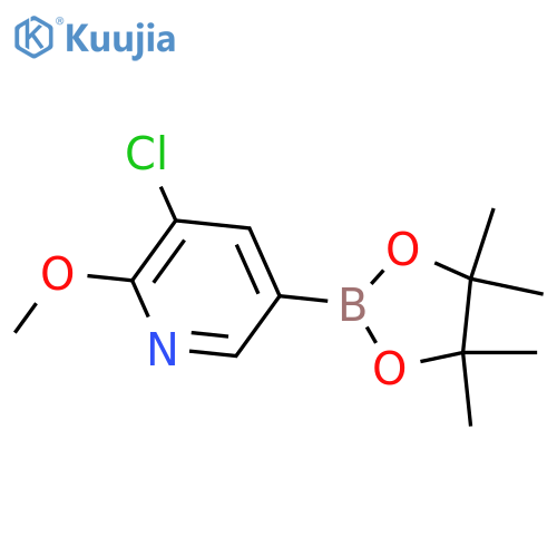 3-Chloro-2-methoxypyridine-5-boronic Acid Pinacol Ester structure