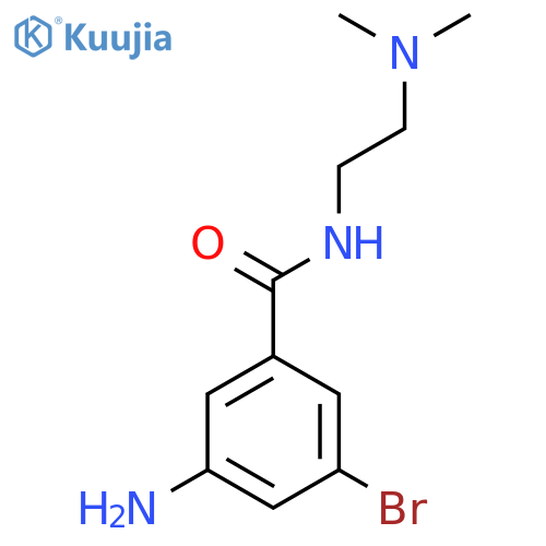 3-Amino-5-bromo-N-(2-(dimethylamino)ethyl)benzamide structure