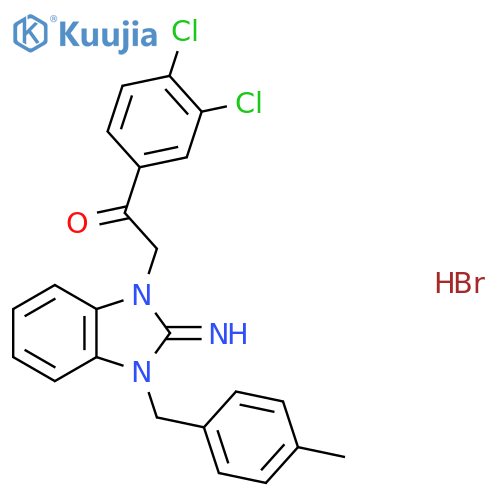 1-(3,4-Dichlorophenyl)-2-2,3-dihydro-2-imino-3-(4-methylphenyl)methyl-1H-benzimidazol-1-ylethanone Hydrobromide structure