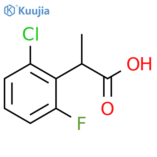 2-(2-chloro-6-fluorophenyl)propanoic acid structure