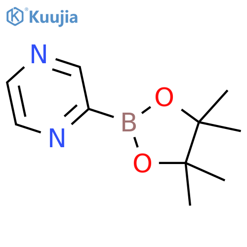 2-(4,4,5,5-tetramethyl-1,3,2-dioxaborolan-2-yl)pyrazine structure