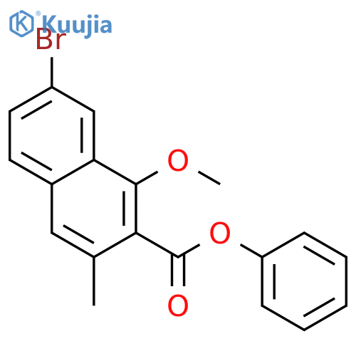 Phenyl 7-bromo-1-methoxy-3-methyl-2-naphthoate structure