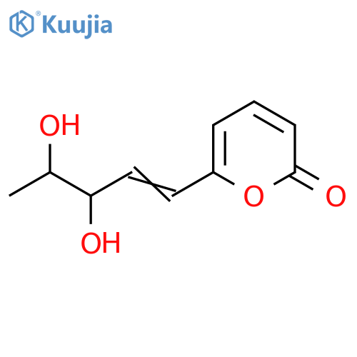 2H-Pyran-2-one, 6-(3,4-dihydroxy-1-penten-1-yl)- structure