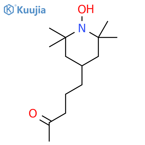 1-Piperidinyloxy, 2,2,6,6-tetramethyl-4-(4-oxopentyl)- structure