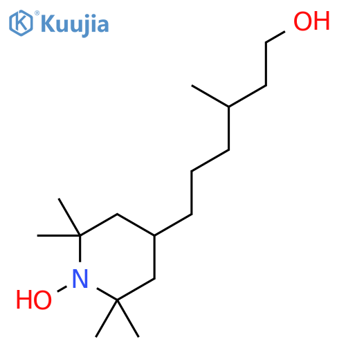1-Piperidinyloxy, 4-(6-hydroxy-4-methylhexyl)-2,2,6,6-tetramethyl- structure