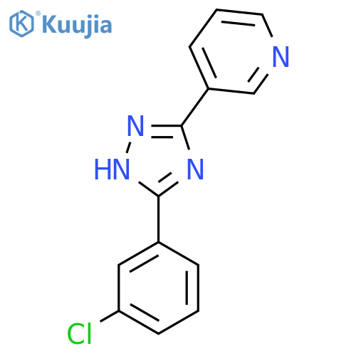 3-[5-(3-chlorophenyl)-1H-1,2,4-triazol-3-yl]pyridine structure