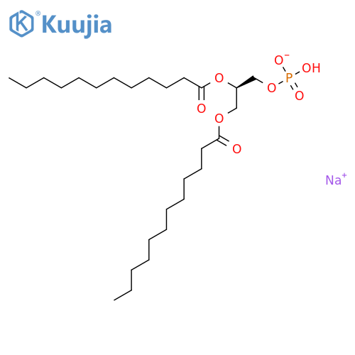 1,2-Dilauroyl-sn-glycero-3-phosphate Sodium Salt structure