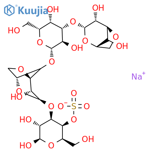 D-Galactose,O-3,6-anhydro-a-D-galactopyranosyl-(1®3)-O-b-D-galactopyranosyl-(1®4)-O-3,6-anhydro-a-D-galactopyranosyl-(1®3)-, 4-(hydrogen sulfate), monosodium salt (9CI) structure