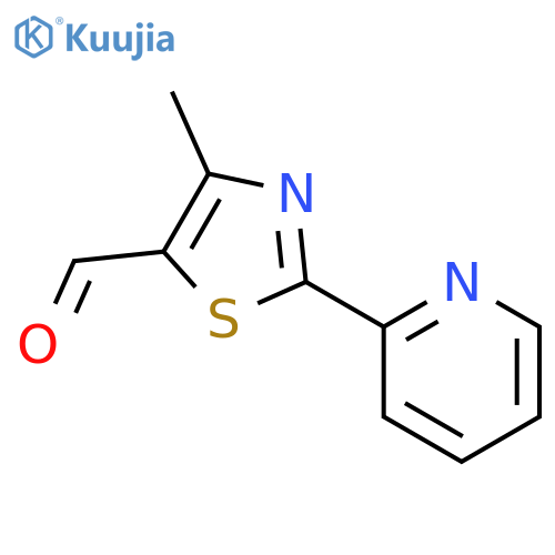 4-Methyl-2-(pyridin-2-yl)thiazole-5-carbaldehyde structure