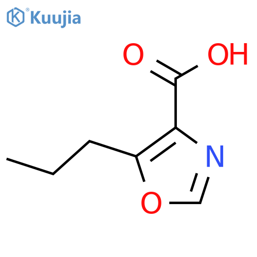 5-propyl-1,3-oxazole-4-carboxylic acid structure