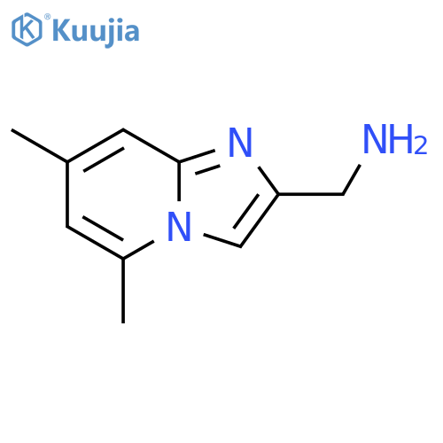 (5,7-Dimethylimidazo[1,2-a]pyridin-2-yl)methanamine structure