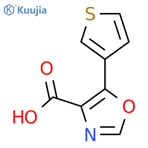 5-(Thiophen-3-yl)-1,3-oxazole-4-carboxylic acid structure