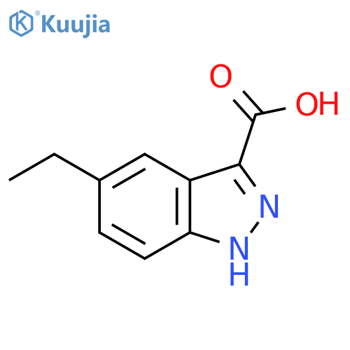 5-ethyl-1H-indazole-3-carboxylic acid structure