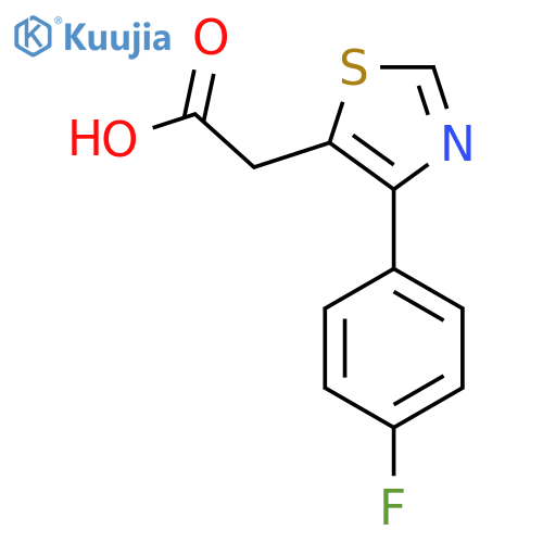 [4-(4-Fluoro-phenyl)-thiazol-5-yl]-acetic acid structure