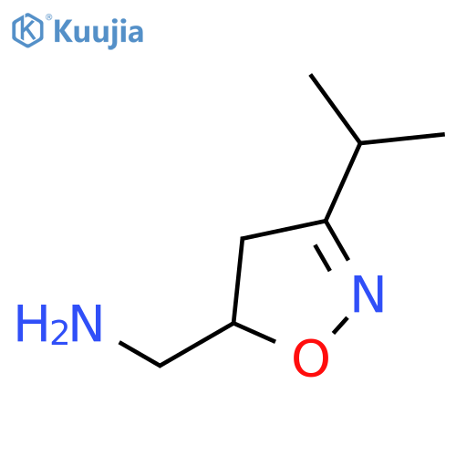 (3-Isopropyl-4,5-dihydroisoxazol-5-yl)methanamine structure
