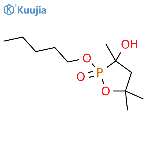 1,2-Oxaphospholan-3-ol,3,5,5-trimethyl-2-(pentyloxy)-, 2-oxide, cis- (9CI) structure