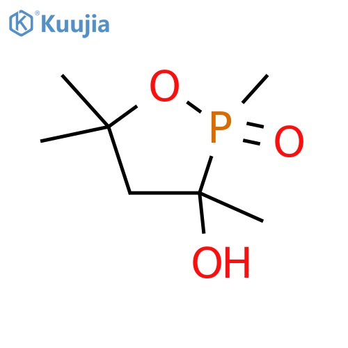 1,2-Oxaphospholan-3-ol,2,3,5,5-tetramethyl-, 2-oxide, cis- (9CI) structure