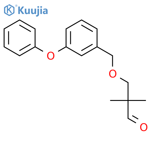 Propanal, 2,2-dimethyl-3-[(3-phenoxyphenyl)methoxy]- structure