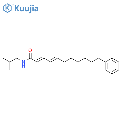 2,4-Undecadienamide, N-(2-methylpropyl)-11-phenyl-, (E,E)- structure