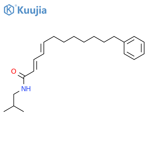 2,4-Dodecadienamide,N-(2-methylpropyl)-12-phenyl-, (E,E)- (9CI) structure