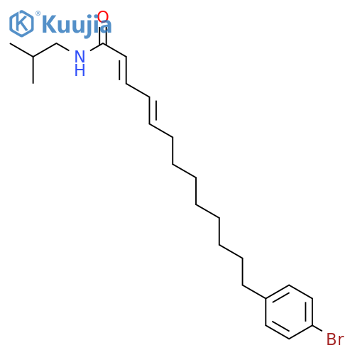 2,4-Tridecadienamide, 13-(4-bromophenyl)-N-(2-methylpropyl)-, (E,E)- structure