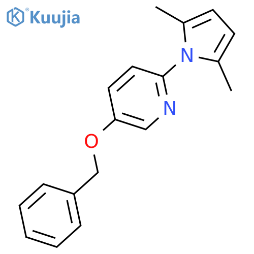 5-(Benzyloxy)-2-(2,5-dimethyl-1H-pyrrol-1-yl)pyridine structure