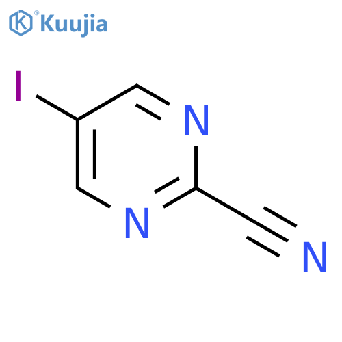 5-iodopyriMidine-2-carbonitrile structure