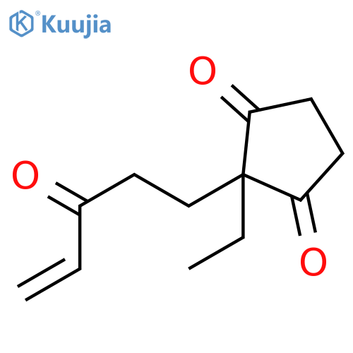 1,3-Cyclopentanedione, 2-ethyl-2-(3-oxo-4-pentenyl)- structure
