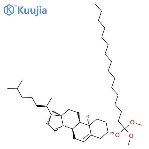 Cholest-5-ene, 3-[(1,1-dimethoxyhexadecyl)oxy]-, (3b)- structure
