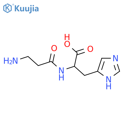 beta-Alanyl-L-histidine structure