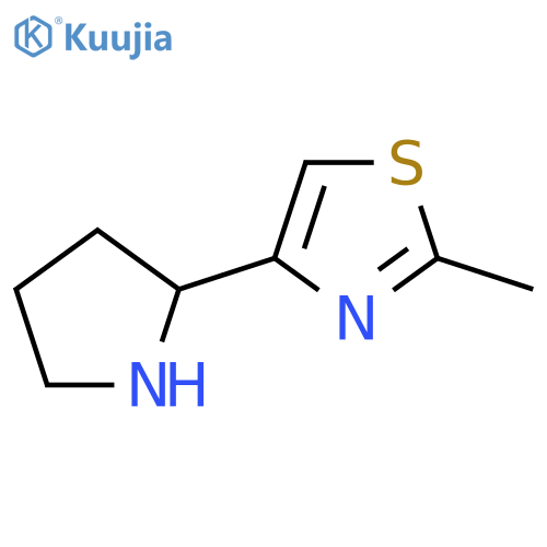 2-Methyl-4-(pyrrolidin-2-yl)-1,3-thiazole structure
