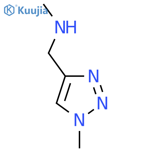 Methyl[(1-methyl-1H-1,2,3-triazol-4-yl)methyl]amine structure