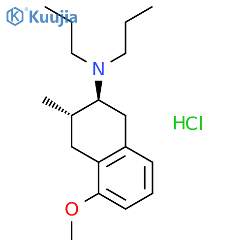 2-Naphthalenamine, 1,2,3,4-tetrahydro-5-methoxy-3-methyl-N,N-dipropyl-, hydrochloride, (2S-trans)- structure