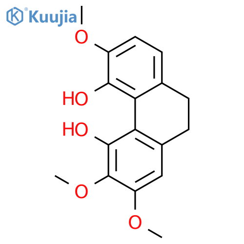 4,5-dihydroxy-2,3,6-trimethoxy-9,10-dihydrophenanthrene structure