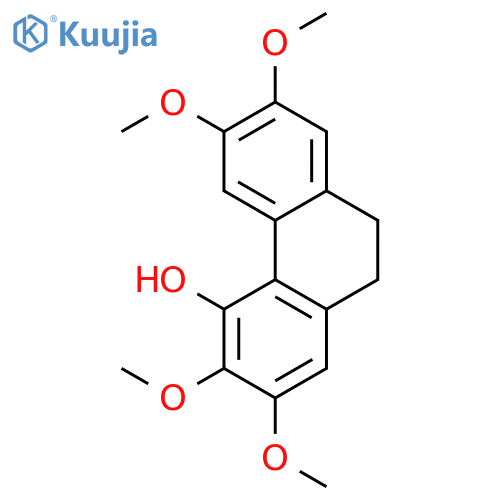 4-hydroxy-2,3,6,7-tetramethoxy-9,10-dihydrophenanthrene structure