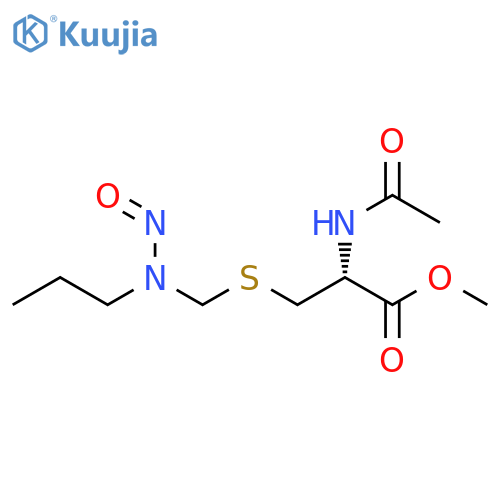 L-Cysteine, N-acetyl-S-[(nitrosopropylamino)methyl]-, methyl ester structure