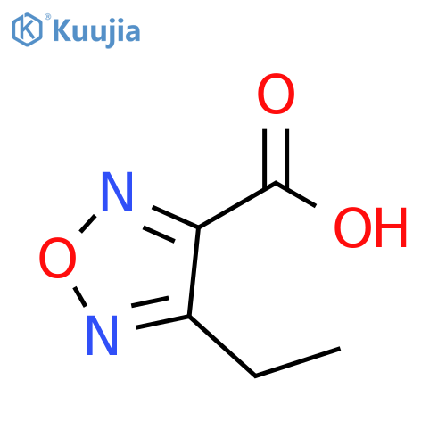 4-ethyl-1,2,5-oxadiazole-3-carboxylic acid structure